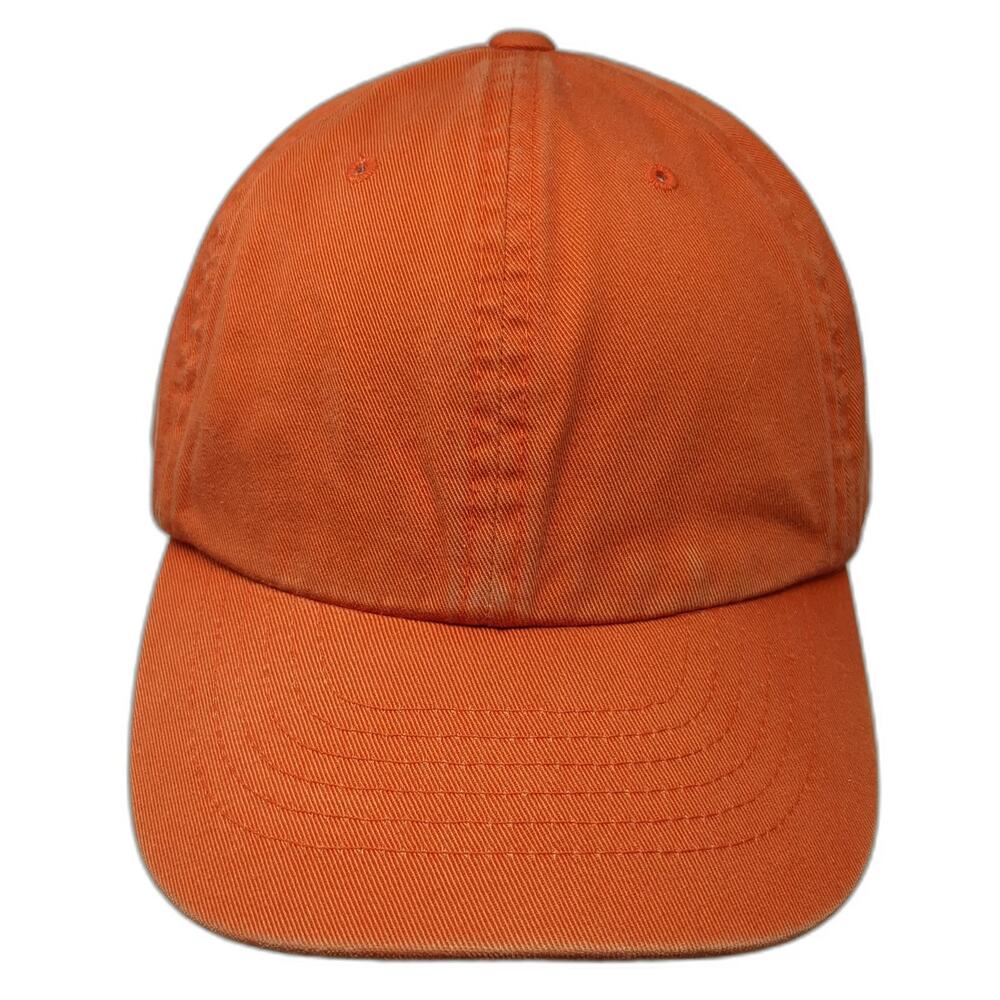 Gap Baseball Cap Orange L Adjustable Cotton Slideback Blank Hat